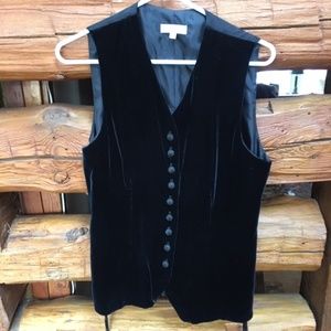 Beautiful Brooks Brothers Black Velvet Vest
